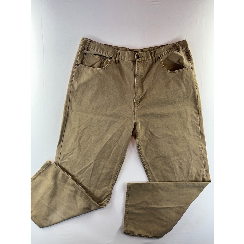 The Foundry Mens Corduroy Pants 44x32 Tan Khaki 100% Cotton Straight Leg Trouser